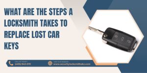 What are the steps a locksmith takes to replace lost car keys