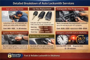 Breakdown of Auto Locksmith Services